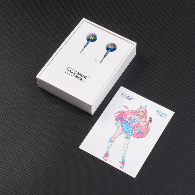 NICEHCK EB2S Pro Wired Earbuds Flat-Head 15.4mm LCP Dynamic Driver 3.5mm/4.4mm