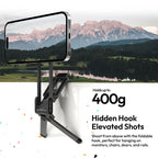 Ulanzi MA38 MagLock Phone Stand Magnetic Phone Stand for iPhone 16 15 14 13 with Hidden Hook for Slopes Walls