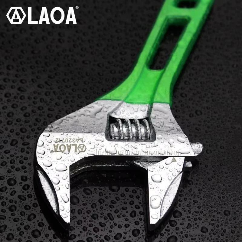 LAOA Adjustable Wrench Light weight Large Opening Short Handle Multifunctional Mini Wrenchs