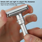 Barbershop Accessories Men's Shaving Machine Manual MEN'S Double-Edged Razor 1-6 Settings Beauty Tool Razor