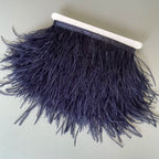 Ostrich Feathers Trim 13-18CM 5-7inch Feather Plumes Ribbon Selvage For DIY Wedding Dress Decoration Crafts Accessories