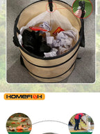 1pc Pop-up Trash Can, Outdoor Portable Camping Folding Trash Can Camping Trash Can Gardening Garden Garbage Bag Garden Leaf Buck