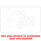 RAC-K500C 8 Buttons Hole Acrylic Artwork Panel Flat Case DIY Arcade Joystick Kits