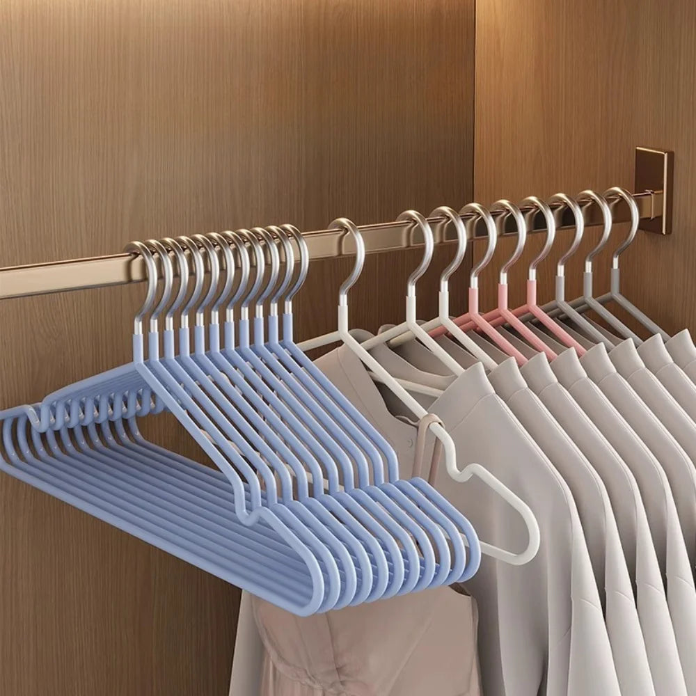 20/30pcs Metal Clothes Hangers, Anti-Slip Heavy Duty Space Saving Hangers for Closet Organization, Garage, Boutique & Home Use