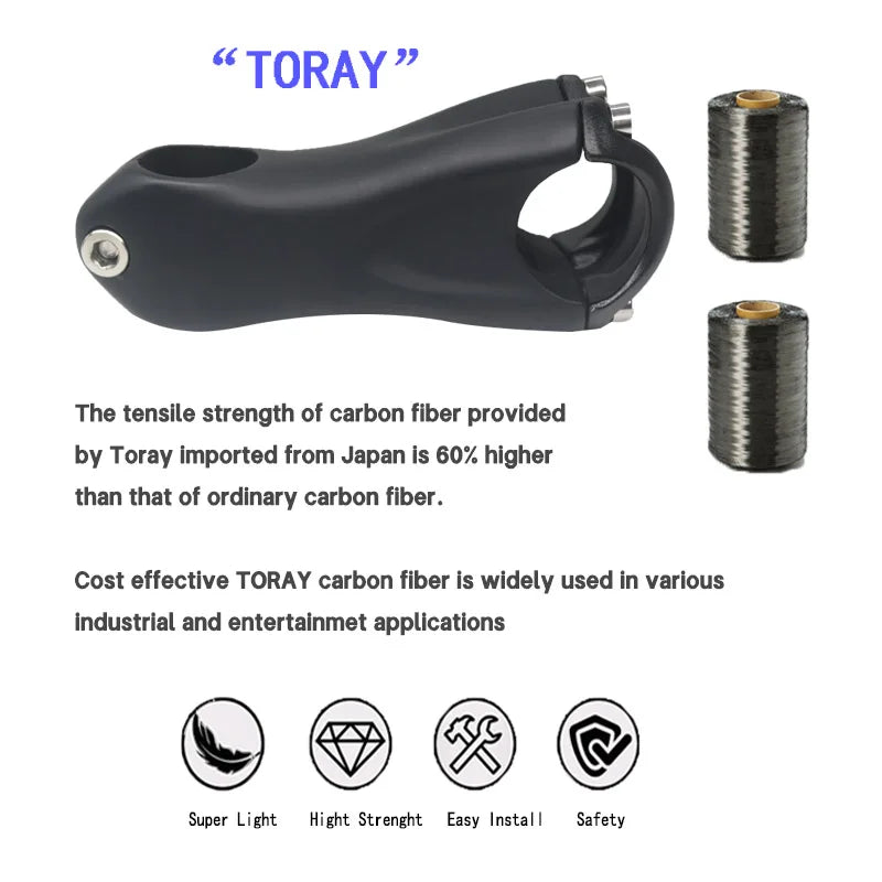 Bicycle Stem Carbon MTB/Road Bike ±10 degrees Stems 80/90/110/110/120/130mm 28.6 mm fork  31.8mm handlebar bike frame parts
