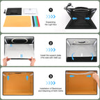 Lightdow LED photo light box studio tent 40x40x30cm, 120 LED CRI95 ring, 6 backdrops