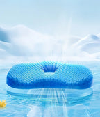 U-Shaped Gel Seat Cushion for Long Sitting, Ergonomic Chair Cushion, Blue