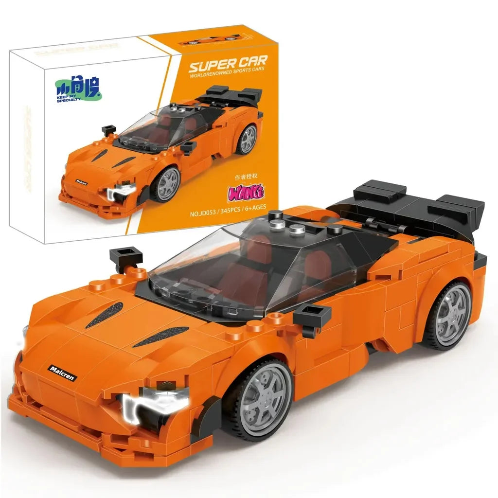 11 Types Speed Champions Car Hypercar Building Blocks MOC Construction Bricks Famous Sport Vehicle Toys Gift For Children Kids