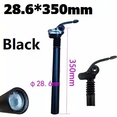 Electric Folding Bicycle E-Bike Shock Absorber Seatpost 25.4mm 27.2mm 28.6mm 31.8mm 33.9mm 34mm 300mm 350mm Bike Shocks SeatPost