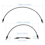 DIDEEP Diving Carbon Fiber Braided High Pressure Tube, Scuba Diving Residual Pressure Hose, Can Be Connected to Pressure Sensor
