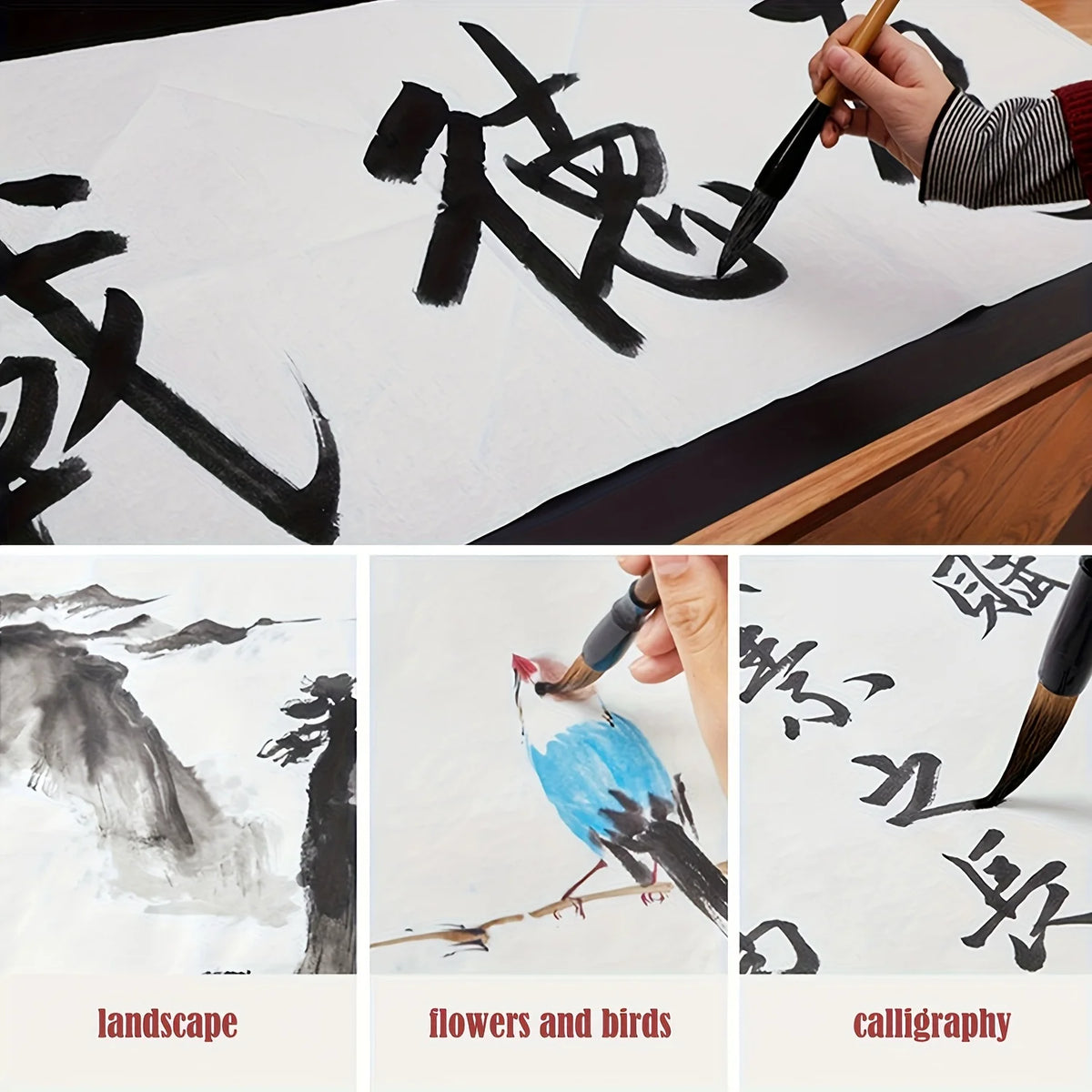 Calligraphy & painting paper sheets, 50/100pcs, 34x68cm or 34x138cm craft paper