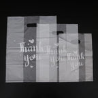 50pcs Thank You Plastic Candy Gift Bags Shopping Bags Wedding Wrapping Bags