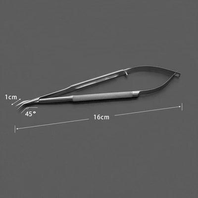 Potts Cut Angle Vascular Scissors Microscopic Coronary Artery Stainless Steel Microscopic Beak Scissors