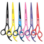 7-inch hair scissors 6cr13 steel hairdresser cutting scissors and thinning scissors or pet scissors