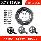 110bcd Double Chainring for  105 R7100 UT R8100 DA R9200 Road Bike Round 52 36T 53 39T 54 40T 50 34 48 33 46-32T 2X