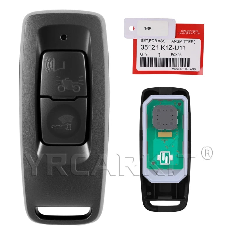 For Honda motorcycle K1Z/K1Y car key PCX160 FORZA NSS350 2021-2023 ID47 Chip FSK 433.92MHZ Replacement Smart Remote Key