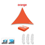 Green Waterproof Triangular Sunshade Sail Sunscreen Cloth Rainproof Awning for Balcony Courtyard Outdoor Shade Solution