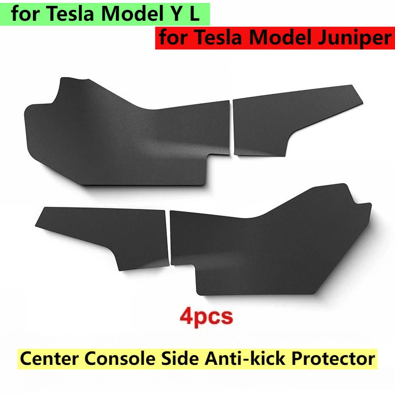 Tesla Model Y Juniper Center Console Side Anti-Kick Protector Pad Cover, TPE