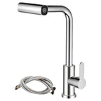 Stainless Steel Kitchen Faucet, Hot and Cold Mixing Tap, 4-Spray Modes Kitchen Faucet (Suitable for Farmhouse Kitchens, RVs, Lau
