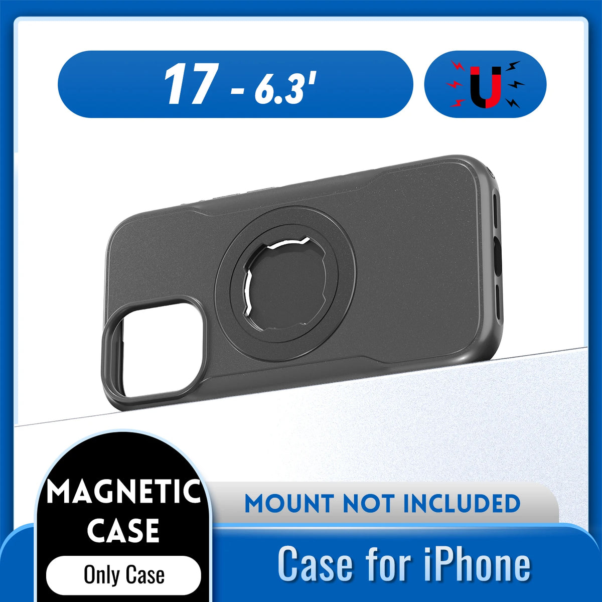 Magnetic Shockproof Case For iPhone 17 16 15 14 ProMax Charging Cover with Lock-in Design fit Quad-style Motocycle/Bike