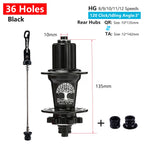 TANKE MTB 120 Click Hub 6 Bearing Bike Front Rear 28 32 36 Holes Disc Brake QR Bicycle mass thunder Noisy Cube 6 Pawl Hubs TH390