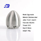 G1/2 Inch Sewer Dredging Nozzle, Municipal Pipeline Drainage Injector, High-Pressure Cleaning Machine, Dredging Vehicle Nozzle