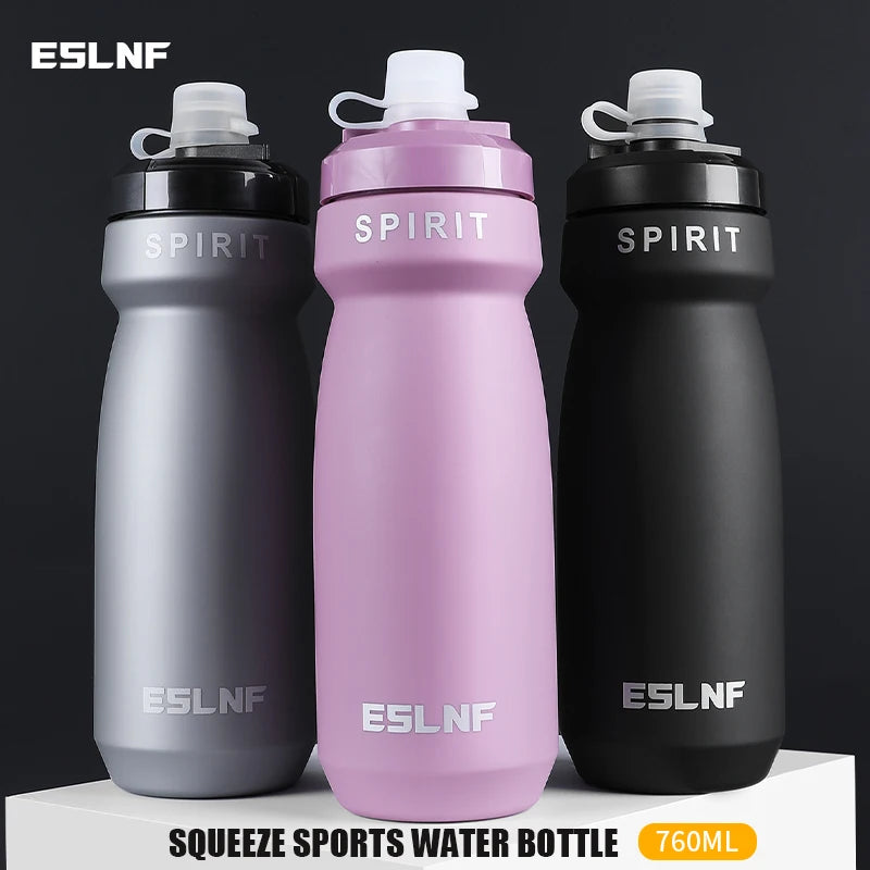 ESLNF 760ml Large Capacity Bicycle Water Bottle for Mountain and Road Bikes - Portable Cycling Equipment