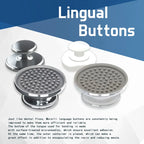 50Pcs/Box Dental Orthodontic Lingual Buttons Metal Bondable Monoblock Mesh Hole Base Composite Buttons Dentistry Accessories