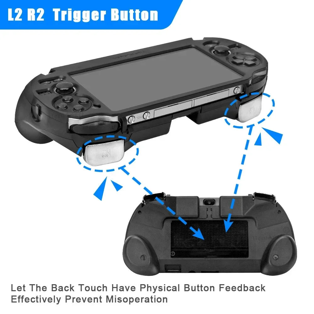 For PS VITA 1000 PSV1000/PS Vita1000 Replacement Hand Grip Joypad Stand Case with L2 R2 Trigger Button Game Accessories