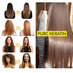 PURC 300ML Professional Keratin Hair Treatment Smoothing Repairing Frizz Curly Hair Straightening Brazilian Keratin Hair Care