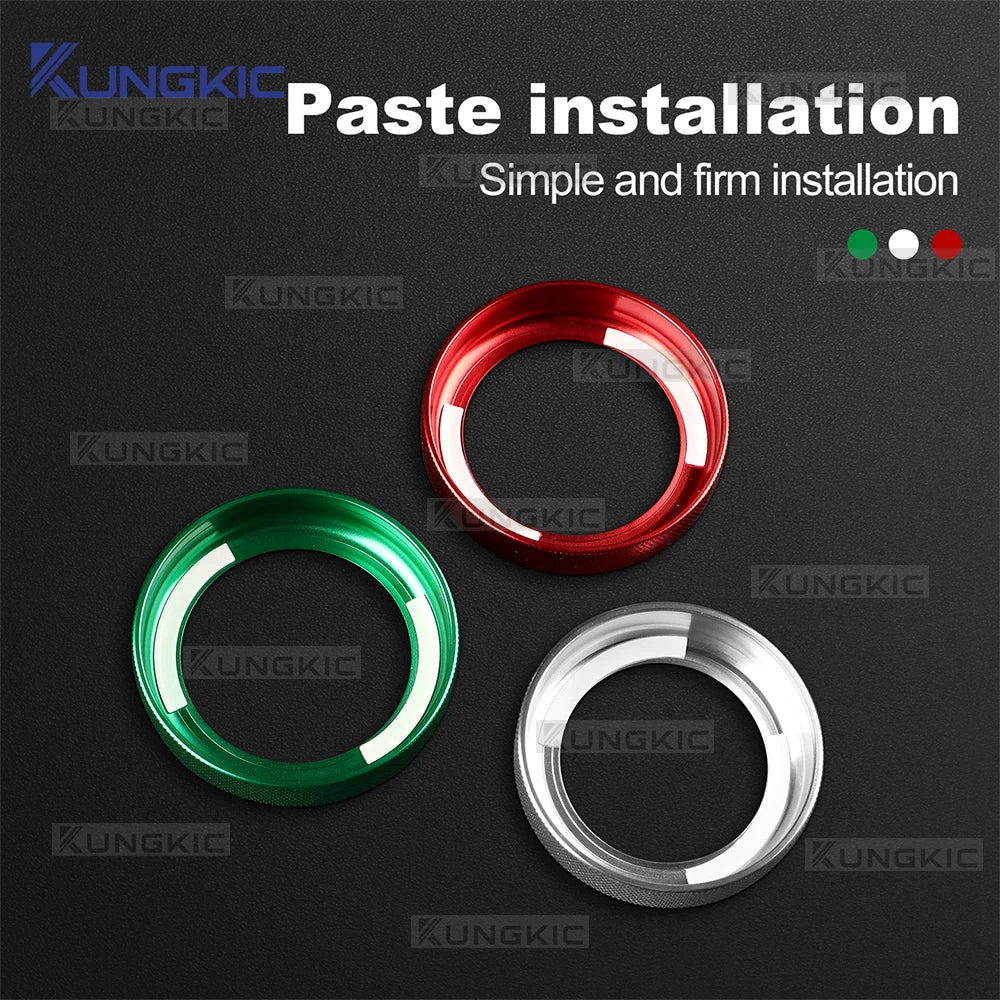 AC Adjustment Knob Rings For Alfa Romeo Giulietta 940 2010 2011 2012 2013 2014 2015 2016 2017 2018 2019 2020 2021 Central Trim
