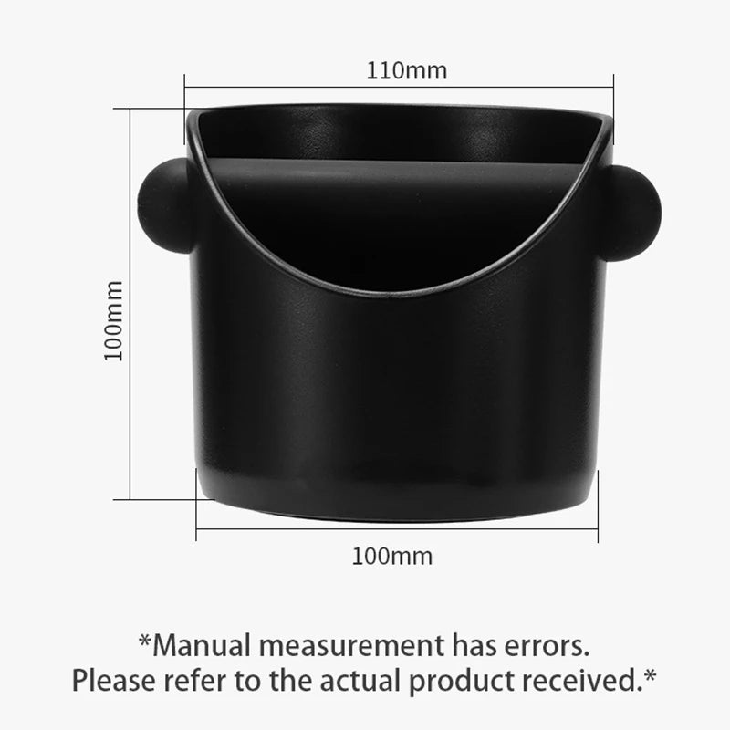 Espresso Coffee Knock Box Grounds Container Anti-Slip Dump Bin 450ml, Multiple Colors