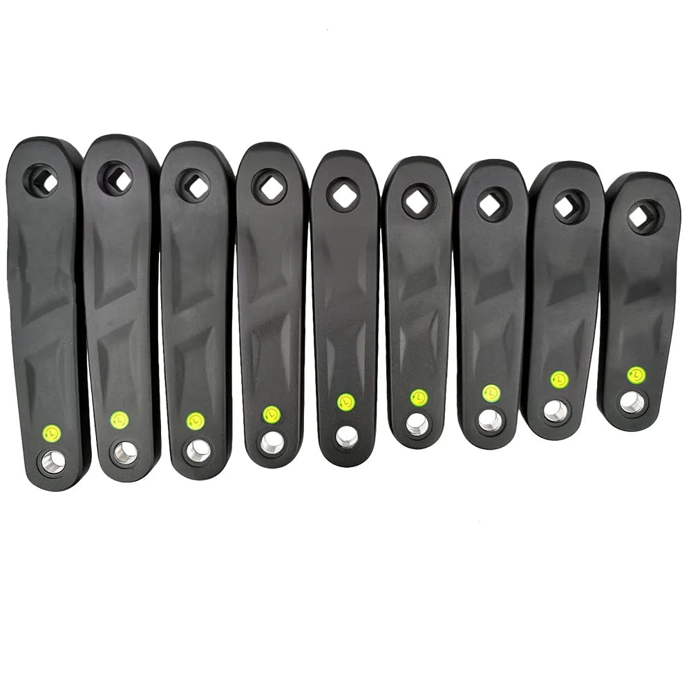 E-Bike Crank Arm Set Alloy Square Taper Hole Exercise Bike Dynamic Crankset 114/127/135/140/152/160/165/170/175 Bicycle Parts