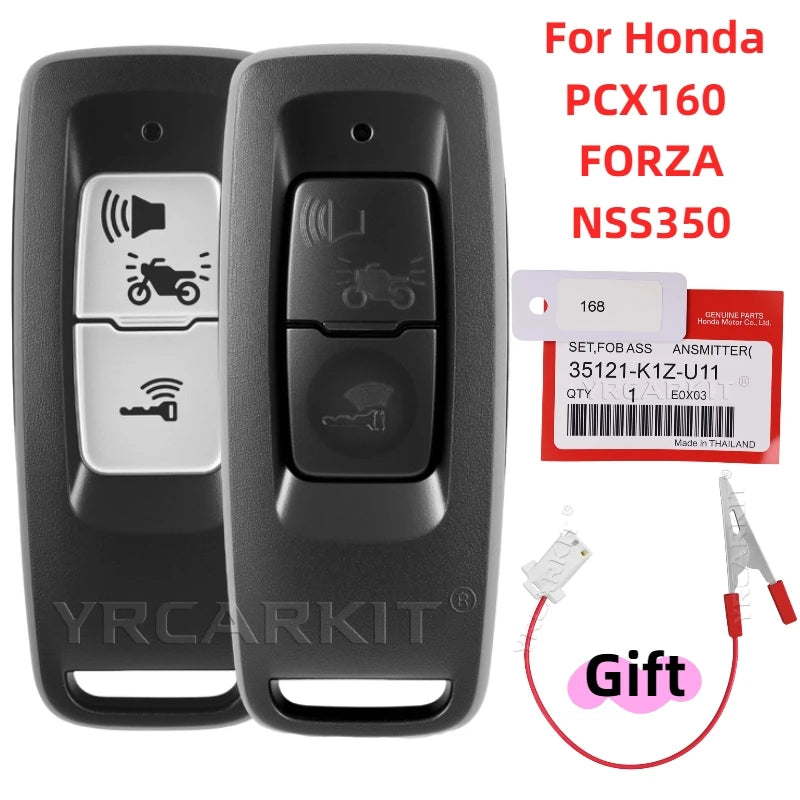 For Honda motorcycle K1Z/K1Y car key PCX160 FORZA NSS350 2021-2023 ID47 Chip FSK 433.92MHZ Replacement Smart Remote Key