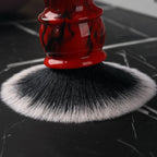 Yaqi Edom 24mm Men's Shaving Brush with Resin Handle Synthetic Hair Good Tuxedo Knot