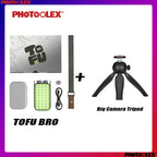 PHOTOOLEX 12W 2500-9900k RGB LED Camera Light   With Magnetic Fill 21 Kinds of Light Effects 36000 Full Color For Creative Vlog