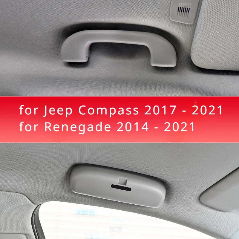 Car Sunglasses Case Glasses Holder for Jeep Compass 2017 - 2023 Renegade 2014 - 2023 Glasses Storage Box Accessories