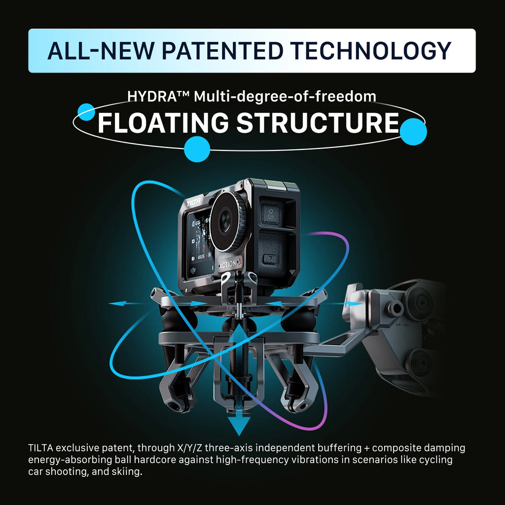 TILTA HDA-T15 Hydra Alien Mini Shock Absorbing Arm Car Shooting E-Suction Cup For DJI Osmo Pocket 4 Pocket 3 for insta360 X4