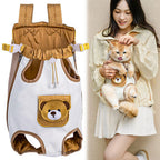 Breathable Cat Backpack Carrier, Hands-Free Foldable Pet Travel Bag, Water-Resistant, Sizes S-XL