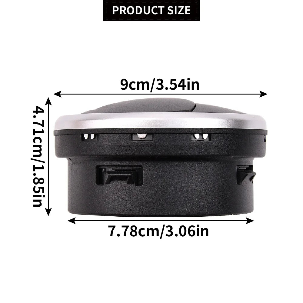 Dashboard Air Vent Grille Cover for SEAT Ibiza 6J/6P 2008-2017, Black or Silver, 1pc