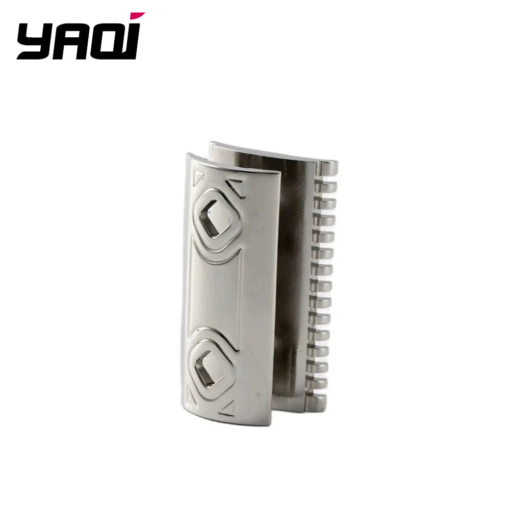 YAQI Harlequin 316 Stainless Steel Polished Safety Razor Head with 0.90mm Blade Gap