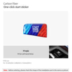 BMW 5 Series G60/G70 X3 G45/G48 2025-2026 Carbon Fiber Start Stop Button Trim Sticker