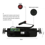 12 LED Strobe Warning Alarm Light Auto Warning Lamp Window shield Flashing Emergency Sucker Lamp Cheap Red Blue White Yellow