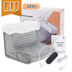 26*28*22cm Electric Heated Foot US/EU Warmers Soft Feet Heating Pad 9-gear adjustable temperature Electric shoe heating pad 1pc