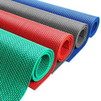 Waterproof Non-Slip PVC Floor Mat 40x90cm Dirt Resistant Indoor/Outdoor, Green Grey Red