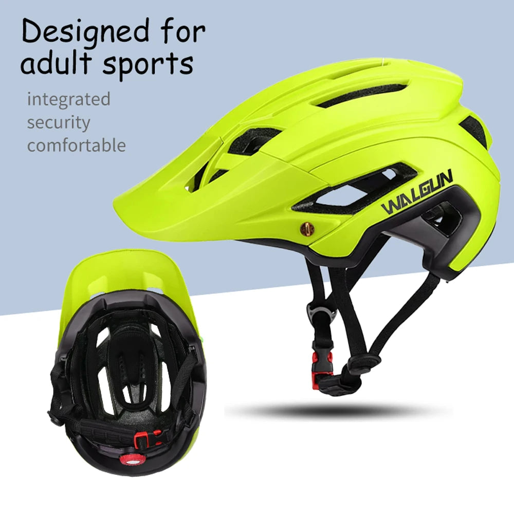 WALGUN Bicycle Helmet MTB Mountain Cycling Helmets Men Women Offroad Half Racing Bike Helmet Safe Breathable High-performance