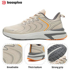 Baasploa Men's Running Shoes Casual Lightweight Mesh Breathable Sneakers Male Outdoor Non-Slip Wear-Resistant Sports Shoes