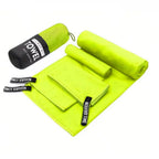 3PCS Quick Dry Beach Towel, Microfiber Travel Towel 3 Size in 1 Pack,Fast Drying Towel Set for Camping, Beach, Gym, Sports, Yoga