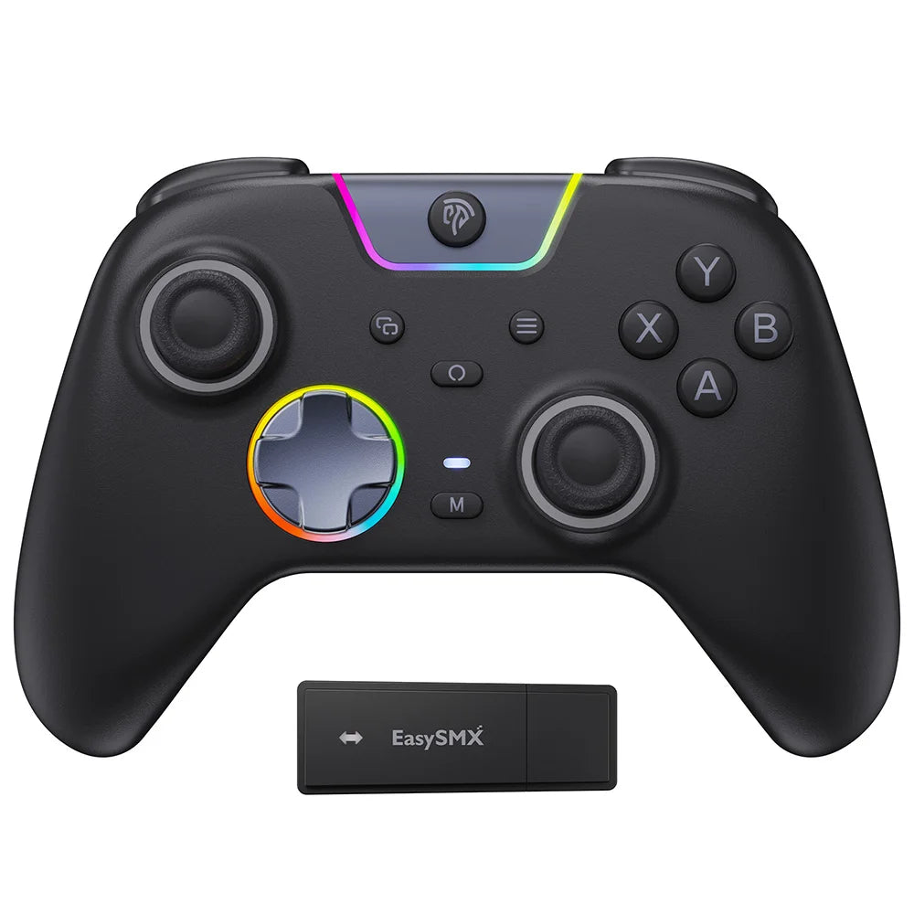 EasySMX X05 Pro Wireless Gamepad PC Controller Compatible with PC/Switch/Phone/Steam/TV, Dual Rumble Motors, Impulse Triggers