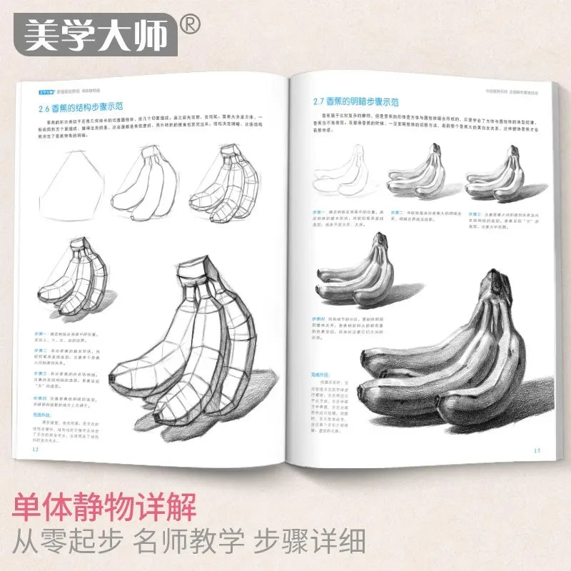 Sketching Book Basic Sketching Tutorial Drawing Book Geometry Plaster Still Life Figure Avatar Zero Based Sketching Textbook